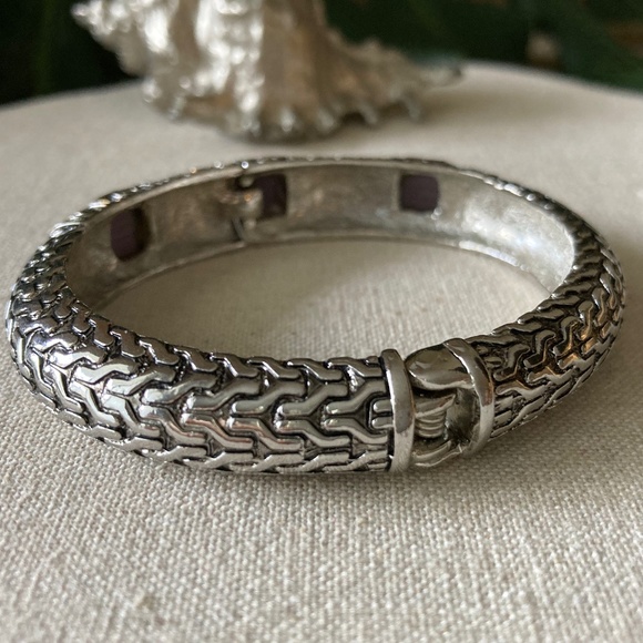 QUALITY Necklace & Bracelet Set 💎 Silver/Goldtone "Yurman" Style Jewelry Set - Picture 10 of 14